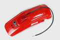 UFO PLASTIC REAR FENDER, RED/RED