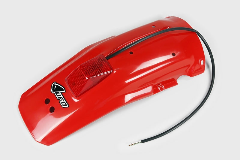 UFO PLASTIC REAR FENDER, RED/RED