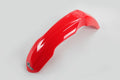 UFO PLASTIC FRONT FENDER, RED/RED
