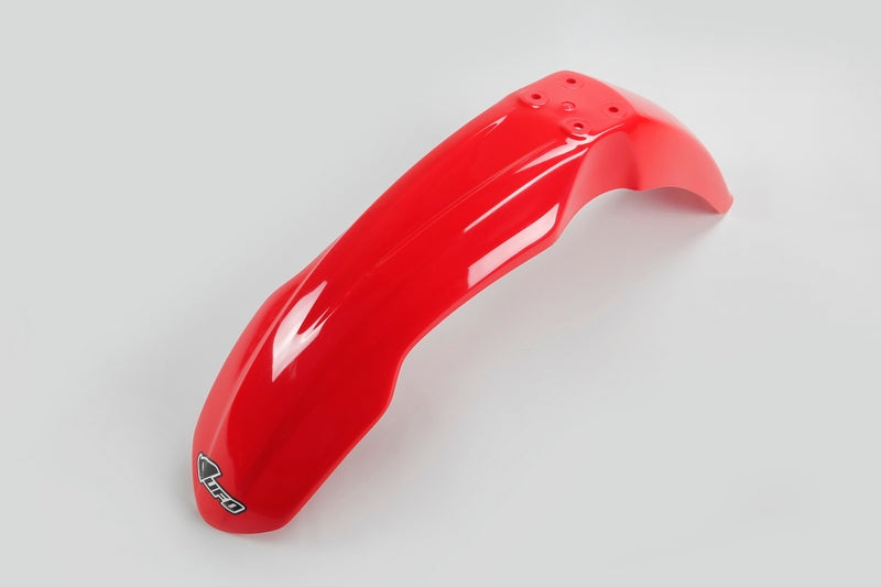 UFO PLASTIC FRONT FENDER, RED/RED