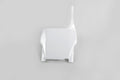 UFO PLASTIC FRONT PLATE, WHT/WHT