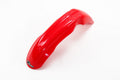 UFO PLASTIC FRONT FENDER, RED/RED