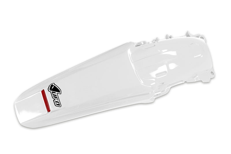 UFO PLASTIC REAR FENDER, WHT/WHT