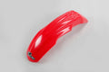 UFO PLASTIC FRONT FENDER, RED/RED