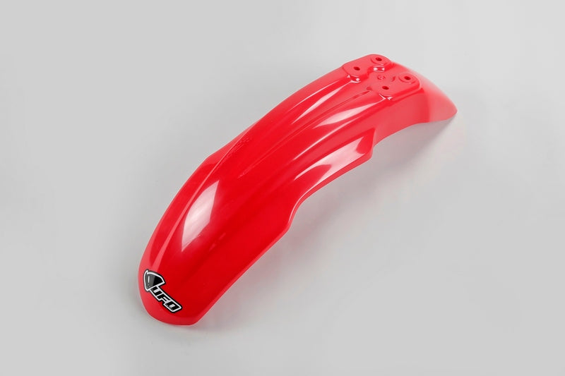UFO PLASTIC FRONT FENDER, RED/RED