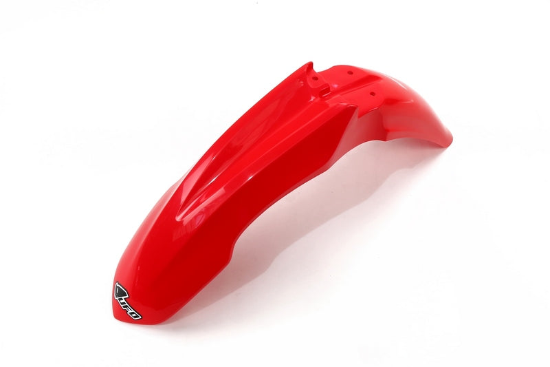 UFO PLASTIC FRONT FENDER, RED/RED