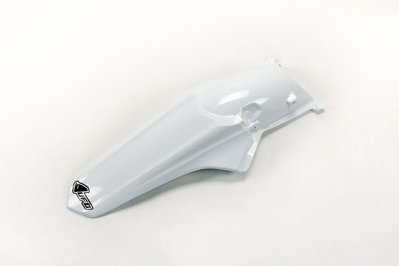 UFO PLASTIC REAR FENDER, WHT/WHT