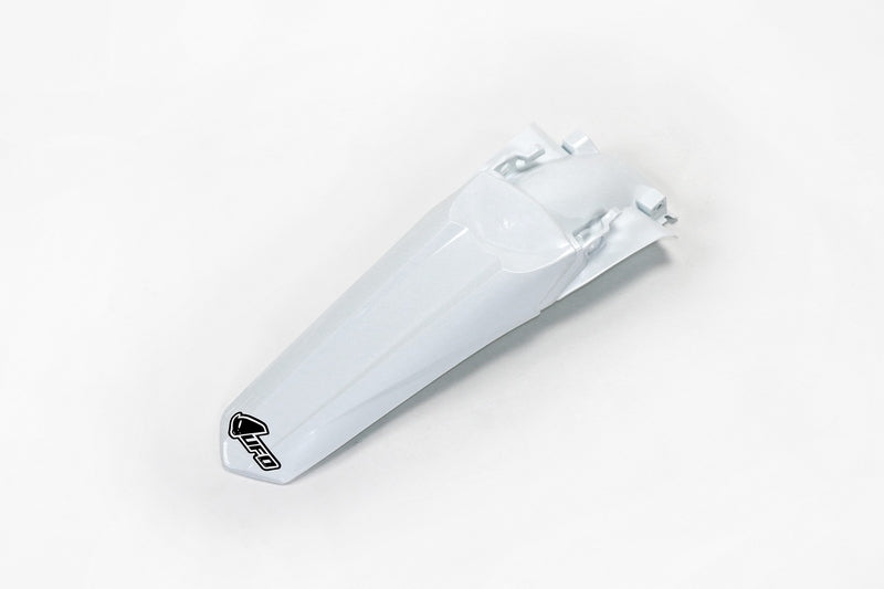 UFO PLASTIC REAR FENDER, WHT/WHT