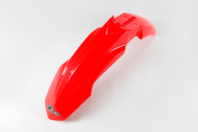 UFO PLASTIC FRONT FENDER, RED/RED