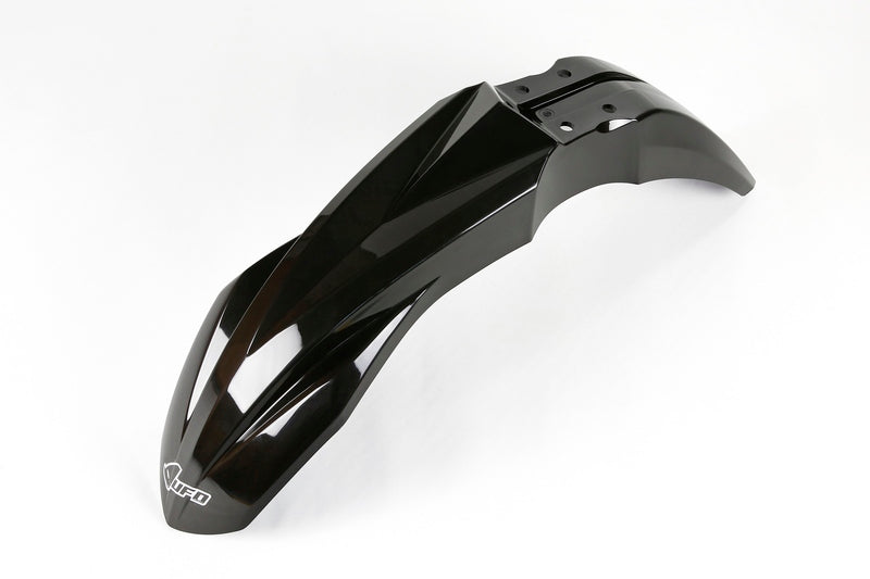 UFO PLASTIC FRONT FENDER, BLK/BLK