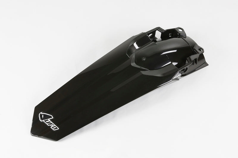 UFO PLASTIC REAR FENDER, BLK/BLK