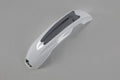 UFO PLASTIC FRONT FENDER, WHT/WHT