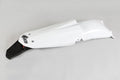 UFO PLASTIC REAR FENDER, WHT/WHT