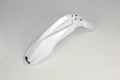UFO PLASTIC FRONT FENDER, WHT/WHT
