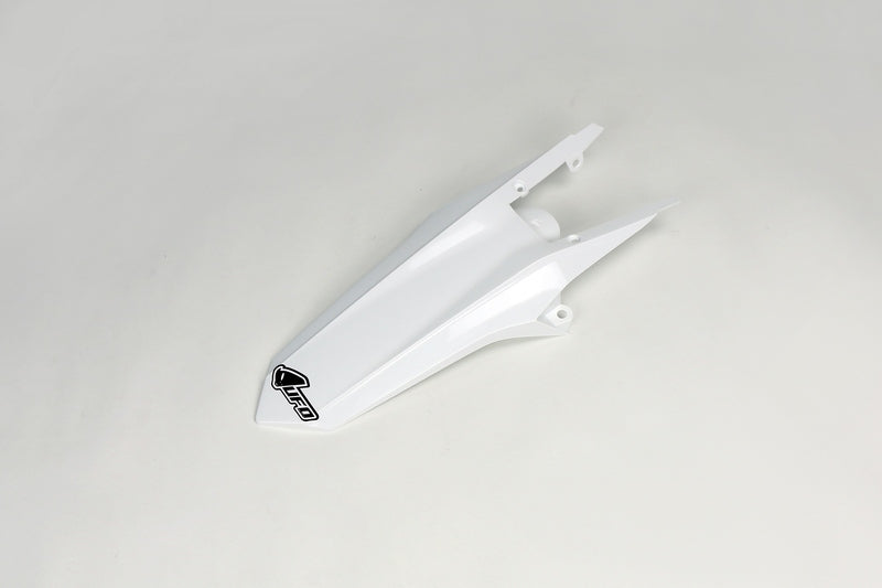 UFO PLASTIC REAR FENDER, WHT/WHT