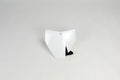 UFO PLASTIC FRONT PLATE, WHT/WHT