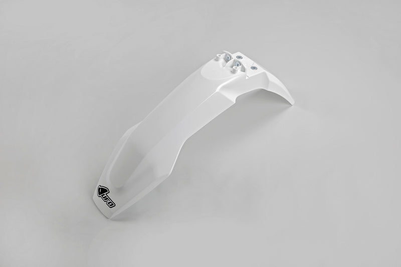 UFO PLASTIC FRONT FENDER, WHT/WHT