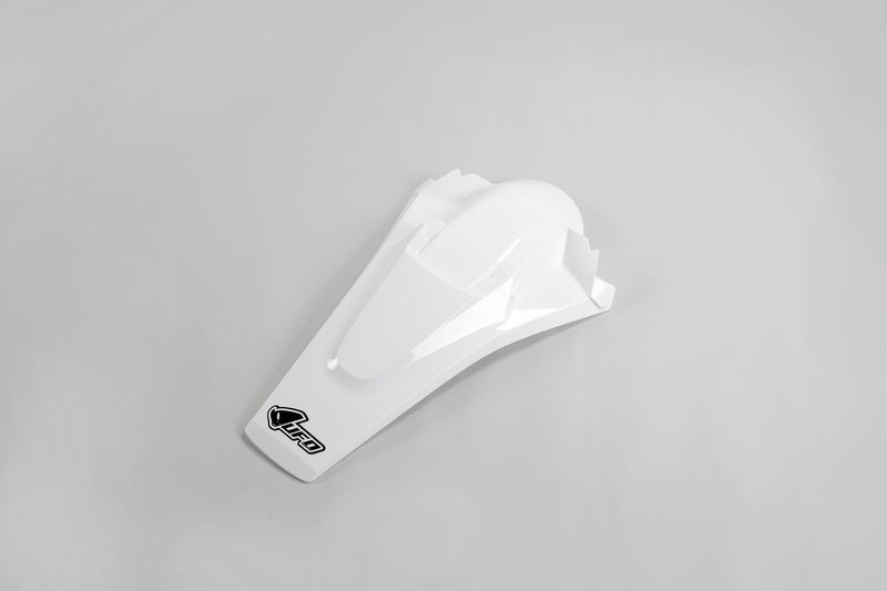 UFO PLASTIC REAR FENDER, WHT/WHT