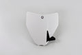 UFO PLASTIC FRONT PLATE, WHT/WHT