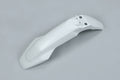 UFO PLASTIC FRONT FENDER, WHT/WHT