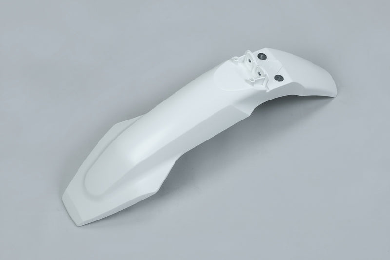UFO PLASTIC FRONT FENDER, WHT/WHT