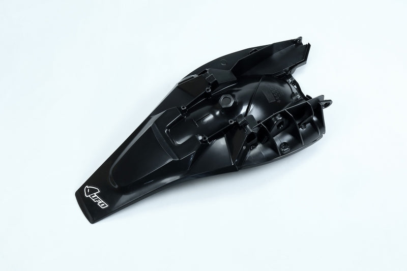 UFO PLASTIC REAR FENDER, BLK/BLK