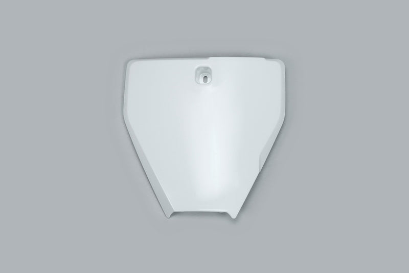 UFO PLASTIC FRONT PLATE, WHT/WHT