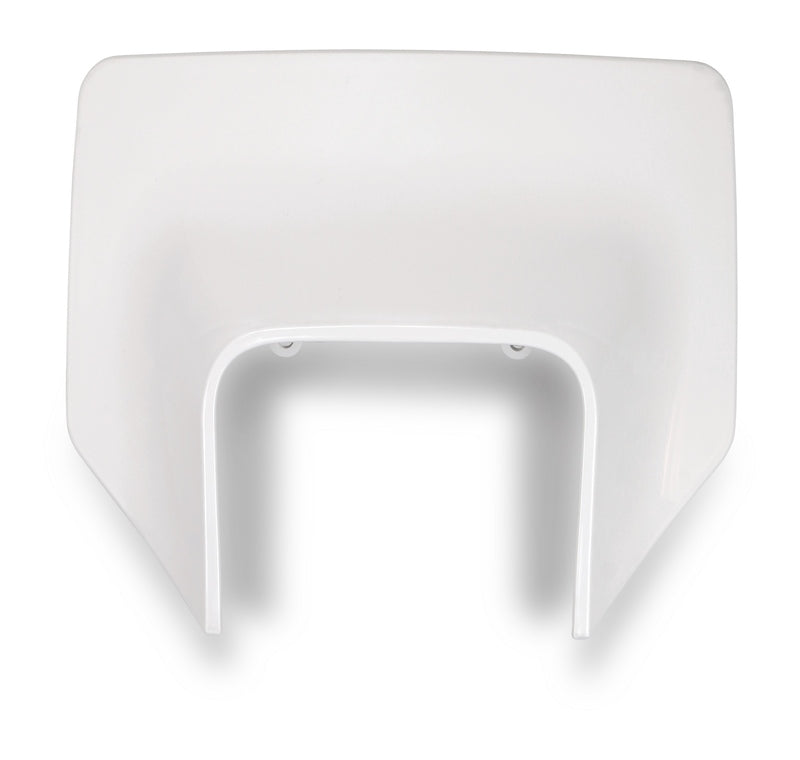 UFO PLASTIC FRONT PLATE, WHT/WHT