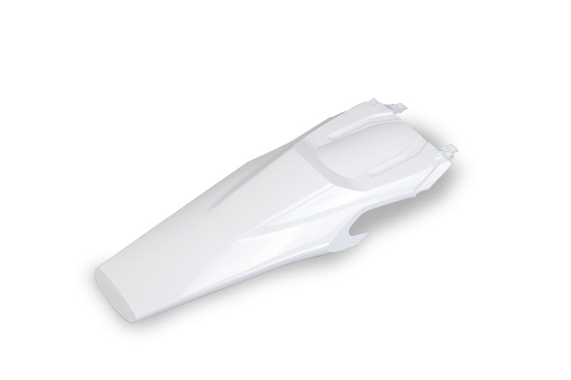 UFO PLASTIC REAR FENDER, WHT/WHT