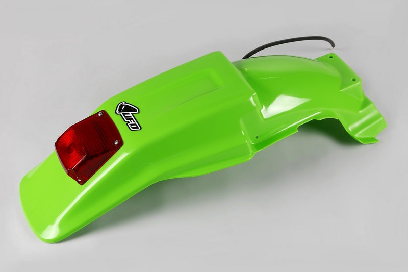 UFO PLASTIC REAR FENDER, GRN/GRN