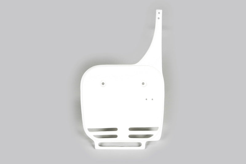 UFO PLASTIC FRONT PLATE, WHT/WHT