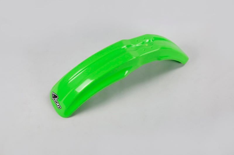 UFO PLASTIC FRONT FENDER, GRN/GRN