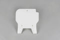 UFO PLASTIC FRONT PLATE, WHT/WHT