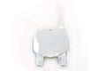 UFO PLASTIC FRONT PLATE, WHT/WHT