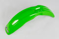 UFO PLASTIC FRONT FENDER, GRN/GRN