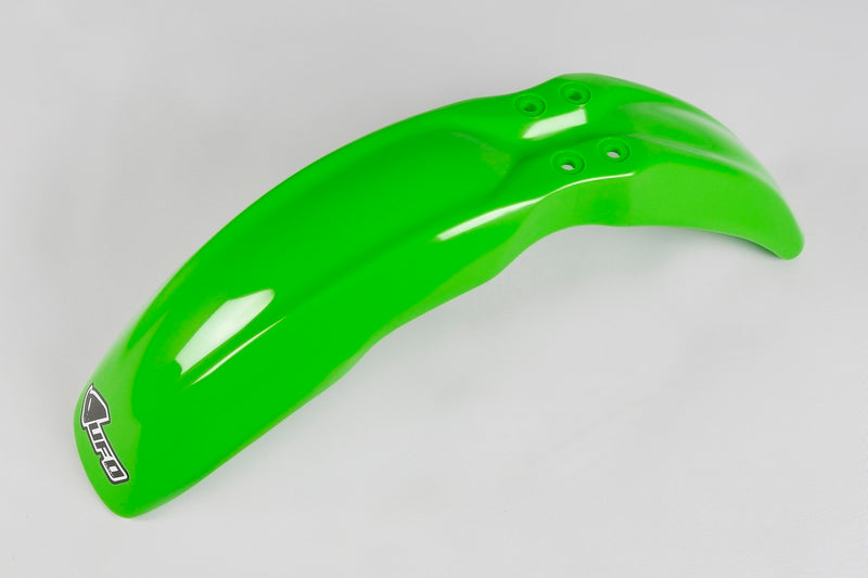 UFO PLASTIC FRONT FENDER, GRN/GRN