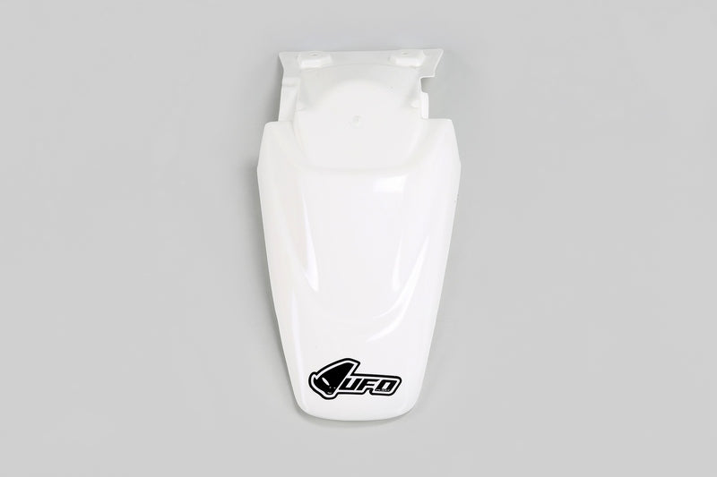 UFO PLASTIC REAR FENDER, WHT/WHT