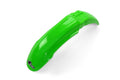 UFO PLASTIC FRONT FENDER, GRN/GRN