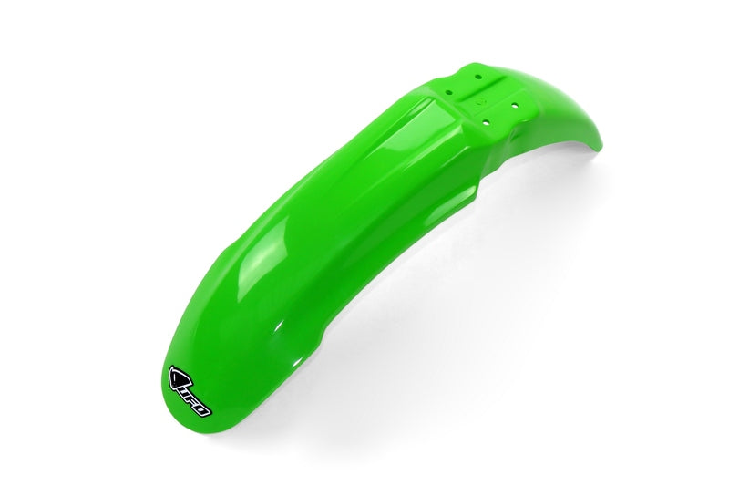 UFO PLASTIC FRONT FENDER, GRN/GRN
