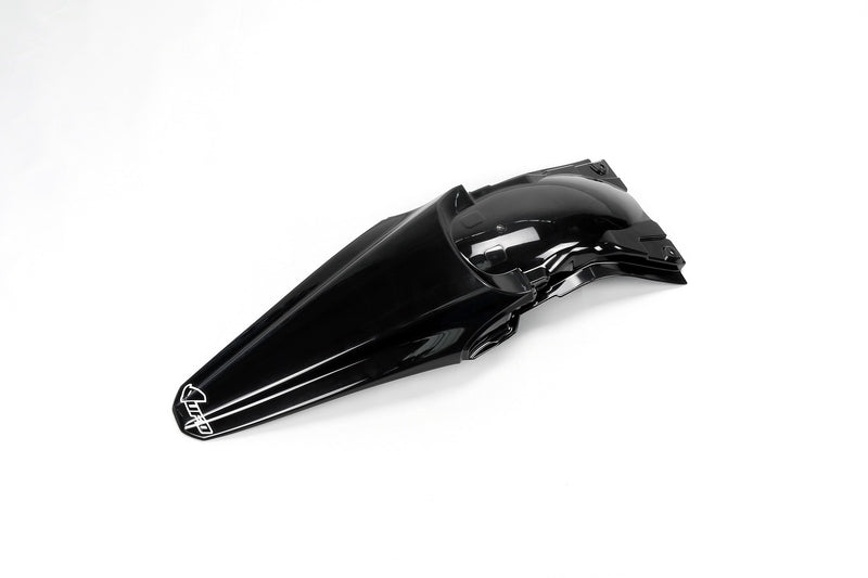 UFO PLASTIC REAR FENDER, BLK/BLK