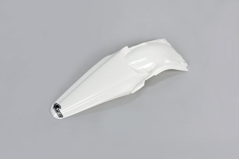 UFO PLASTIC REAR FENDER, WHT/WHT