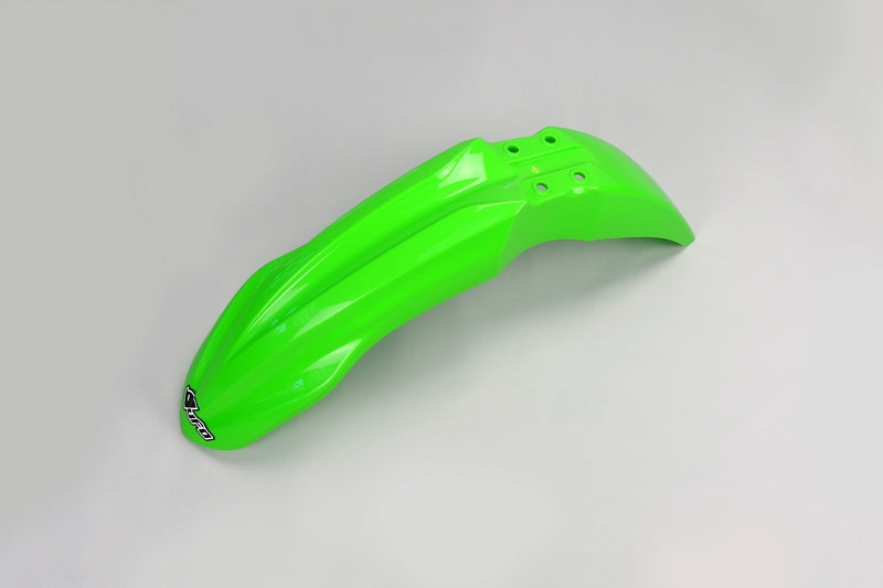 UFO PLASTIC FRONT FENDER, GRN/GRN