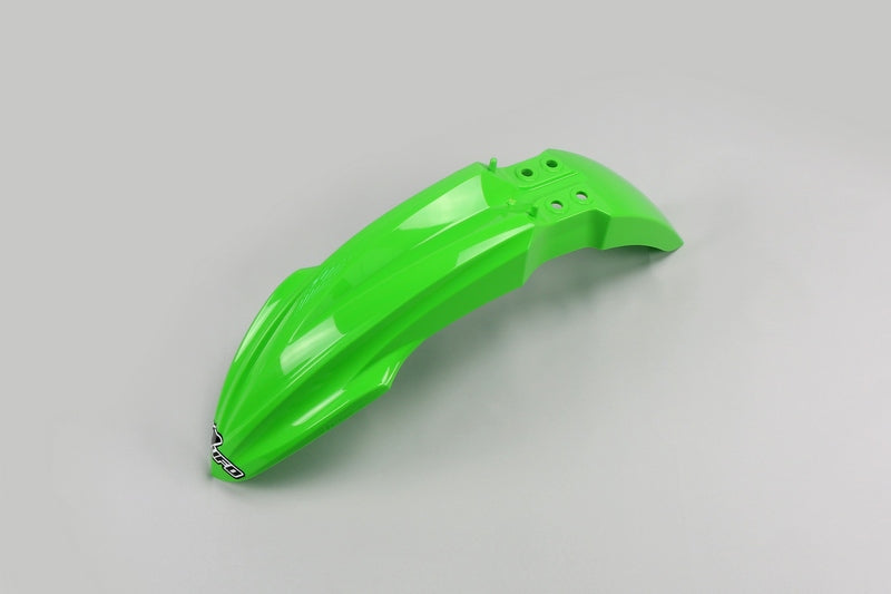 UFO PLASTIC FRONT FENDER, GRN/GRN