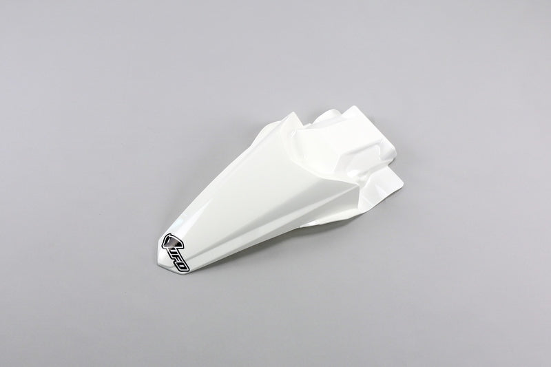 UFO PLASTIC REAR FENDER, WHT/WHT