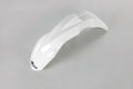 UFO PLASTIC FRONT FENDER, WHT/WHT