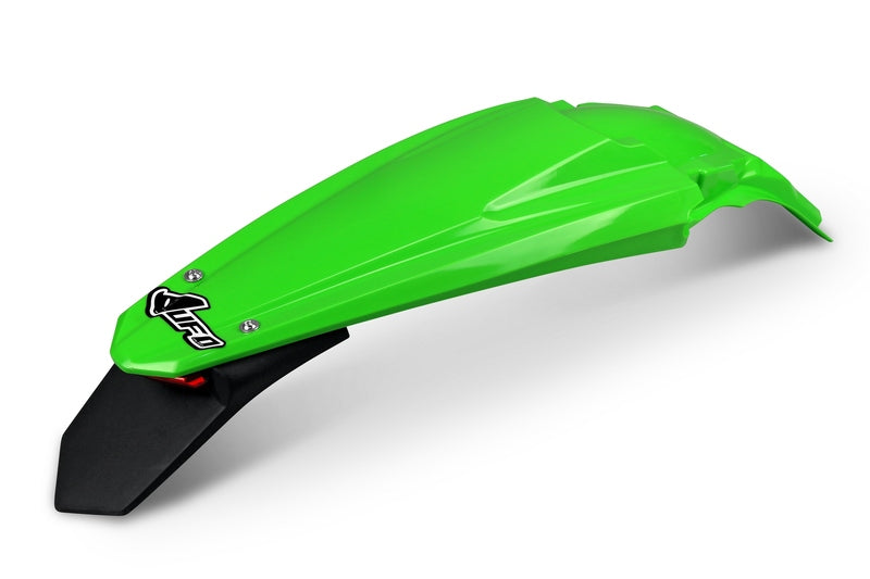 UFO PLASTIC REAR FENDER, GRN/GRN