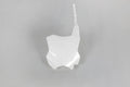 UFO PLASTIC FRONT PLATE, WHT/WHT