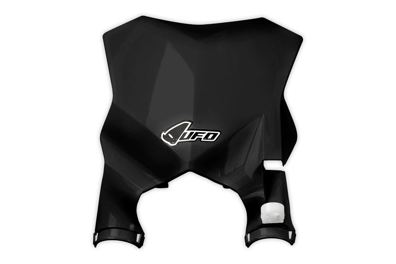 UFO PLASTIC FRONT PLATE, BLK/BLK
