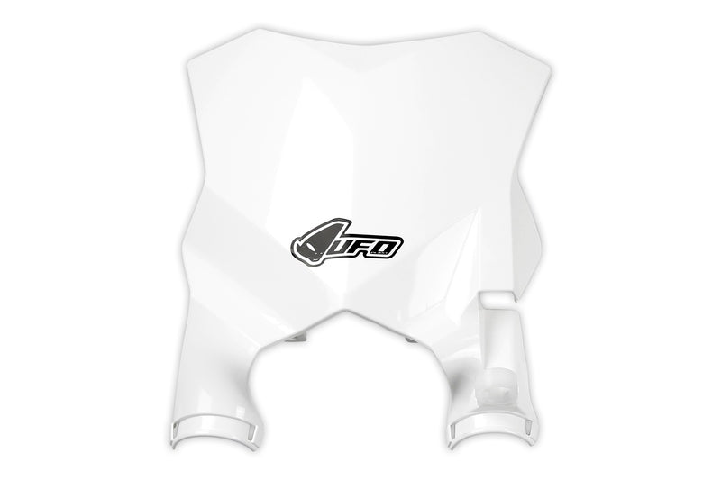 UFO PLASTIC FRONT PLATE, WHT/WHT