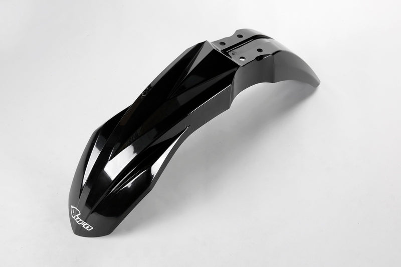 UFO PLASTIC FRONT FENDER, BLK/BLK
